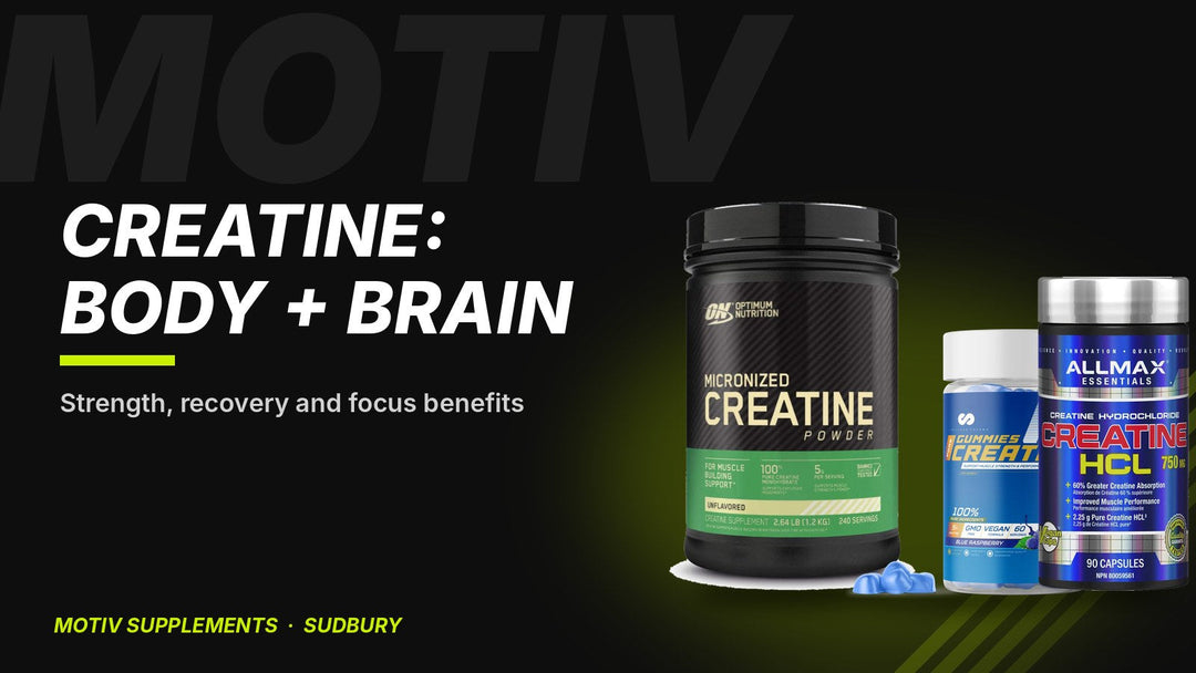 Creatine benefits for body and brain - MOTIV Supplements Sudbury