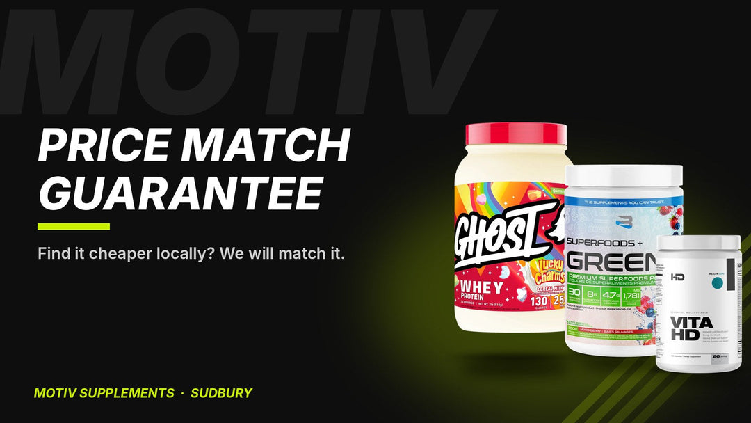 MOTIV Supplements price match guarantee