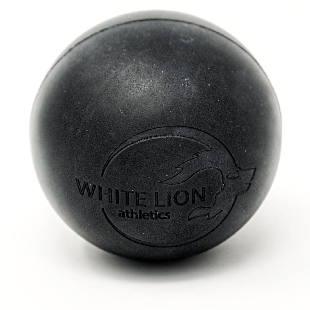 WHITE LION Black Lacrosse Ball
